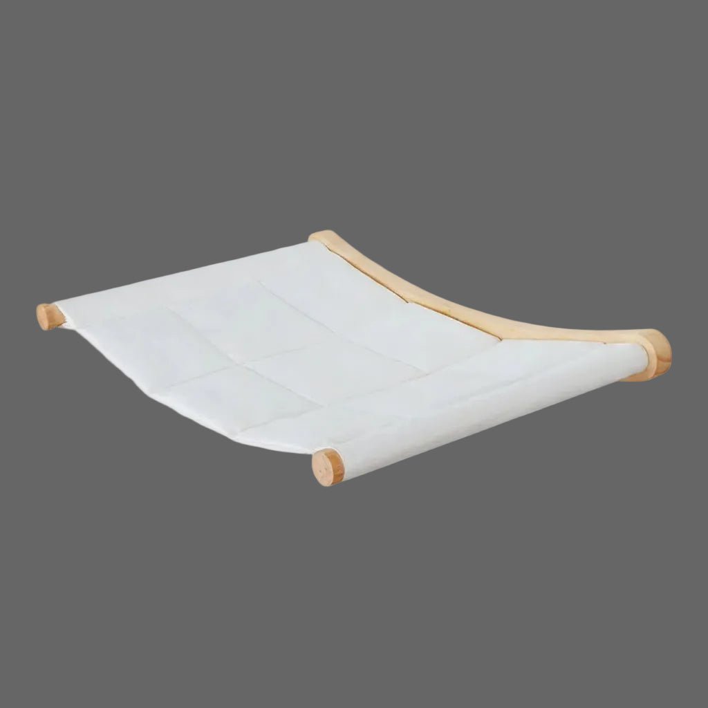 hamac mural pour chat blanc creme