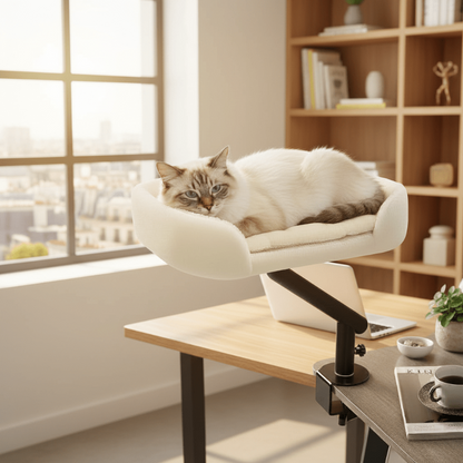 hamac bureau chat installe bureau chat confort