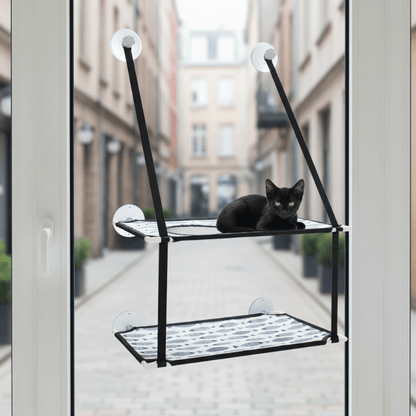 hamac double chat fenêtre | Confort Max - Chat Cocoon