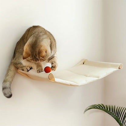 hamac mural pour chat chat joue balle