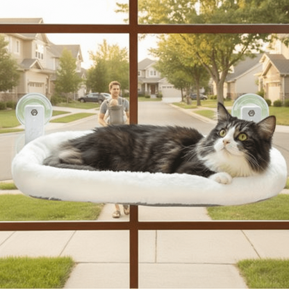 hamac pour chat chat curieux observe