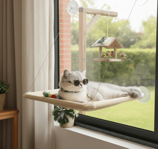 hamac pour chat fenêtre confort observation