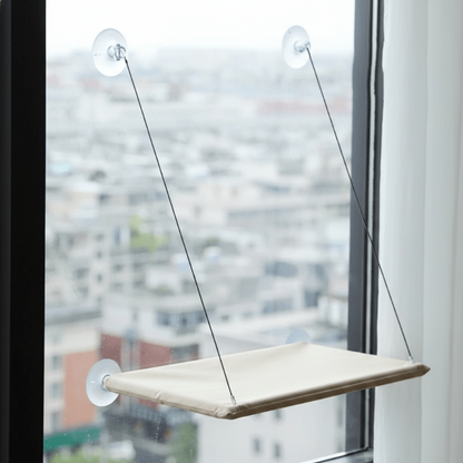 hamac pour chat fenêtre variante beige