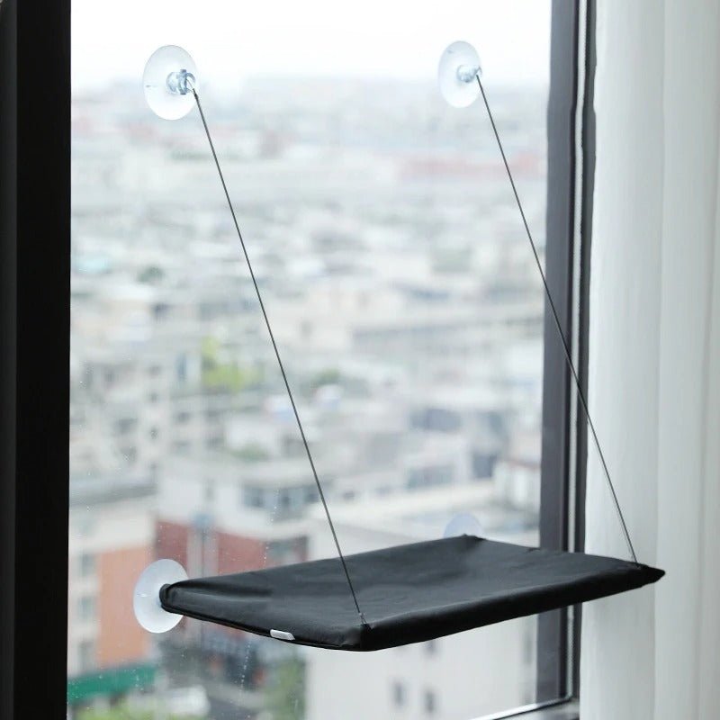 hamac pour chat fenêtre variante noir