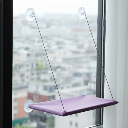 hamac pour chat fenêtre variante violet