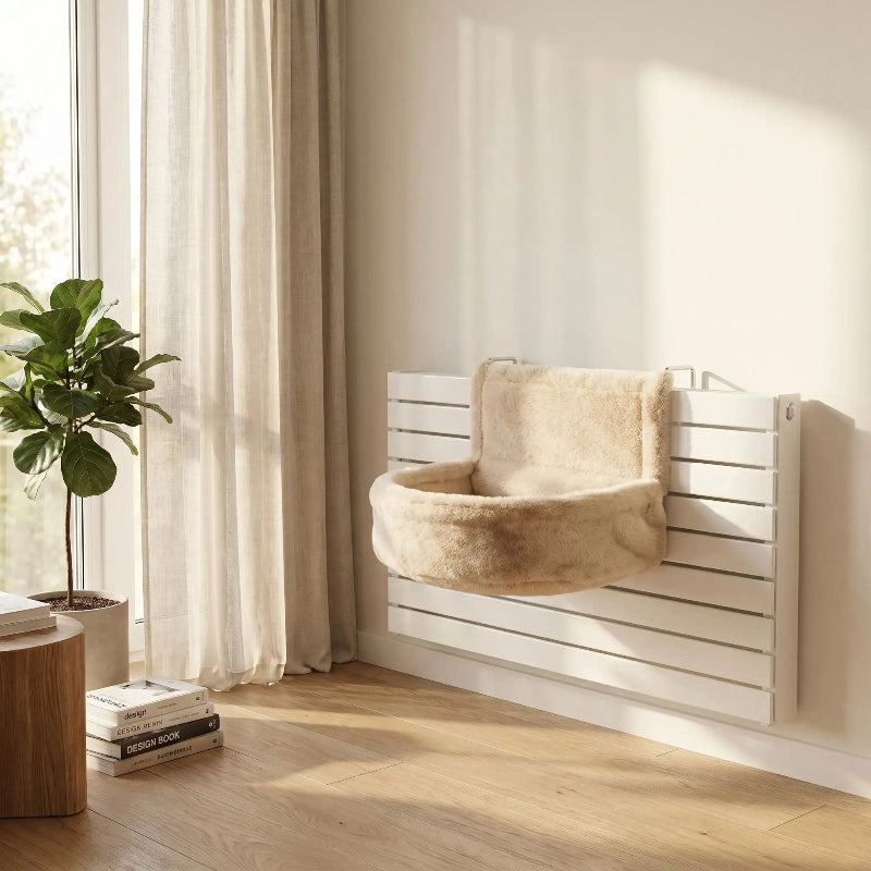 hamac radiateur pour chat variante beige