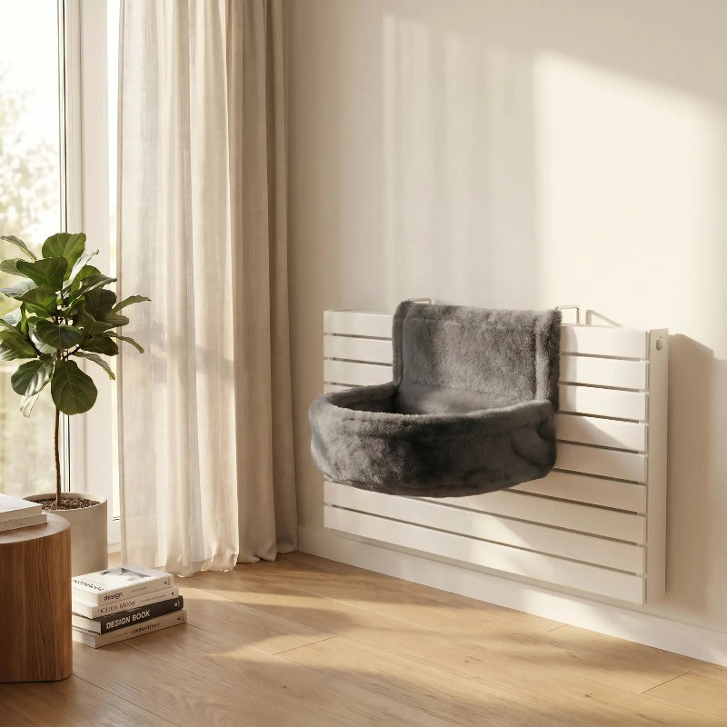 hamac radiateur pour chat variante gris fonce