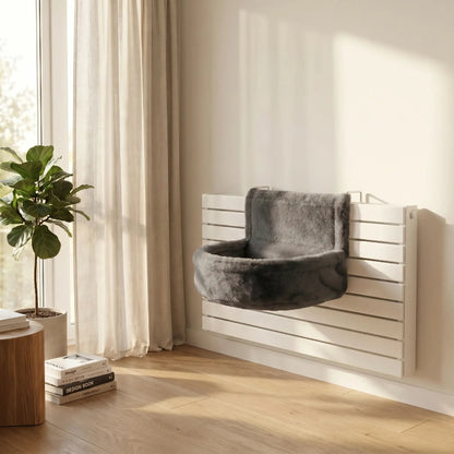 hamac radiateur pour chat variante gris fonce