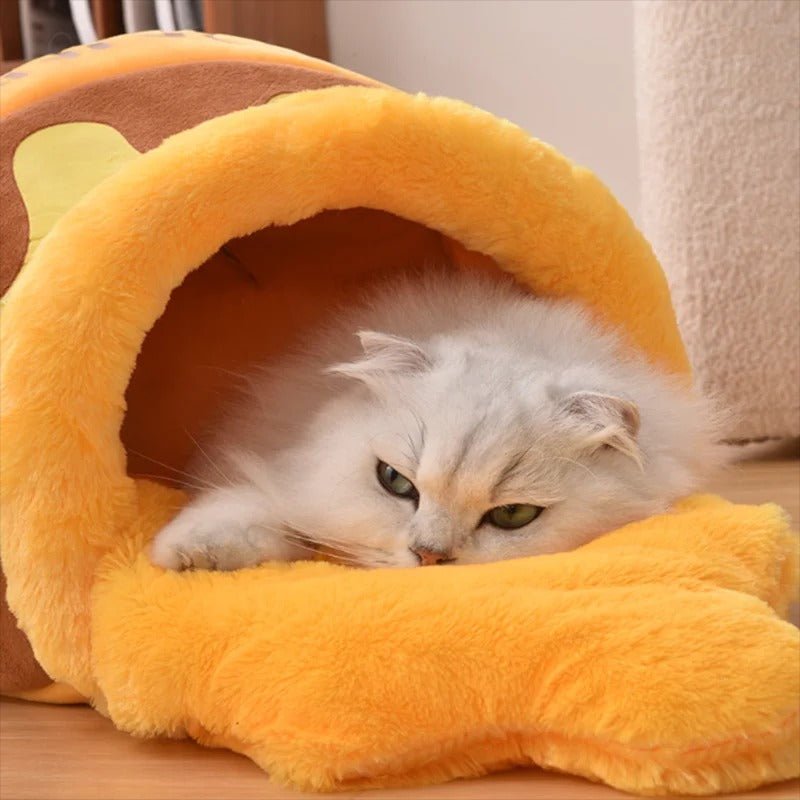 lit-niche pour chat pot de miel chat cocon interieur