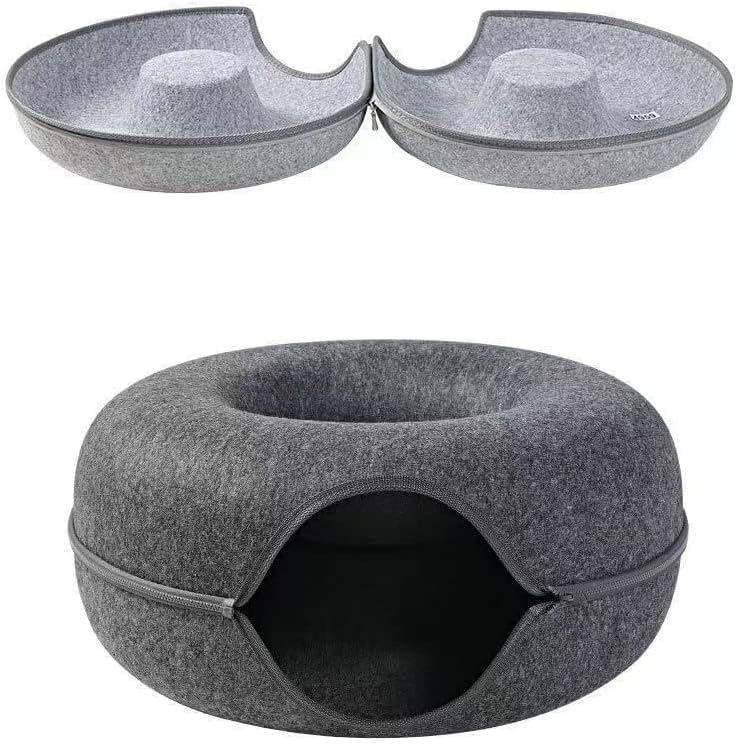 lit tunnel chat rond feutre comparaison ouvert ferme
