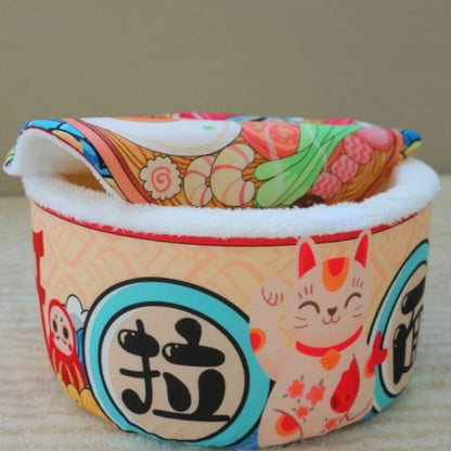panier maison pour chat detail epaisseur couvercle